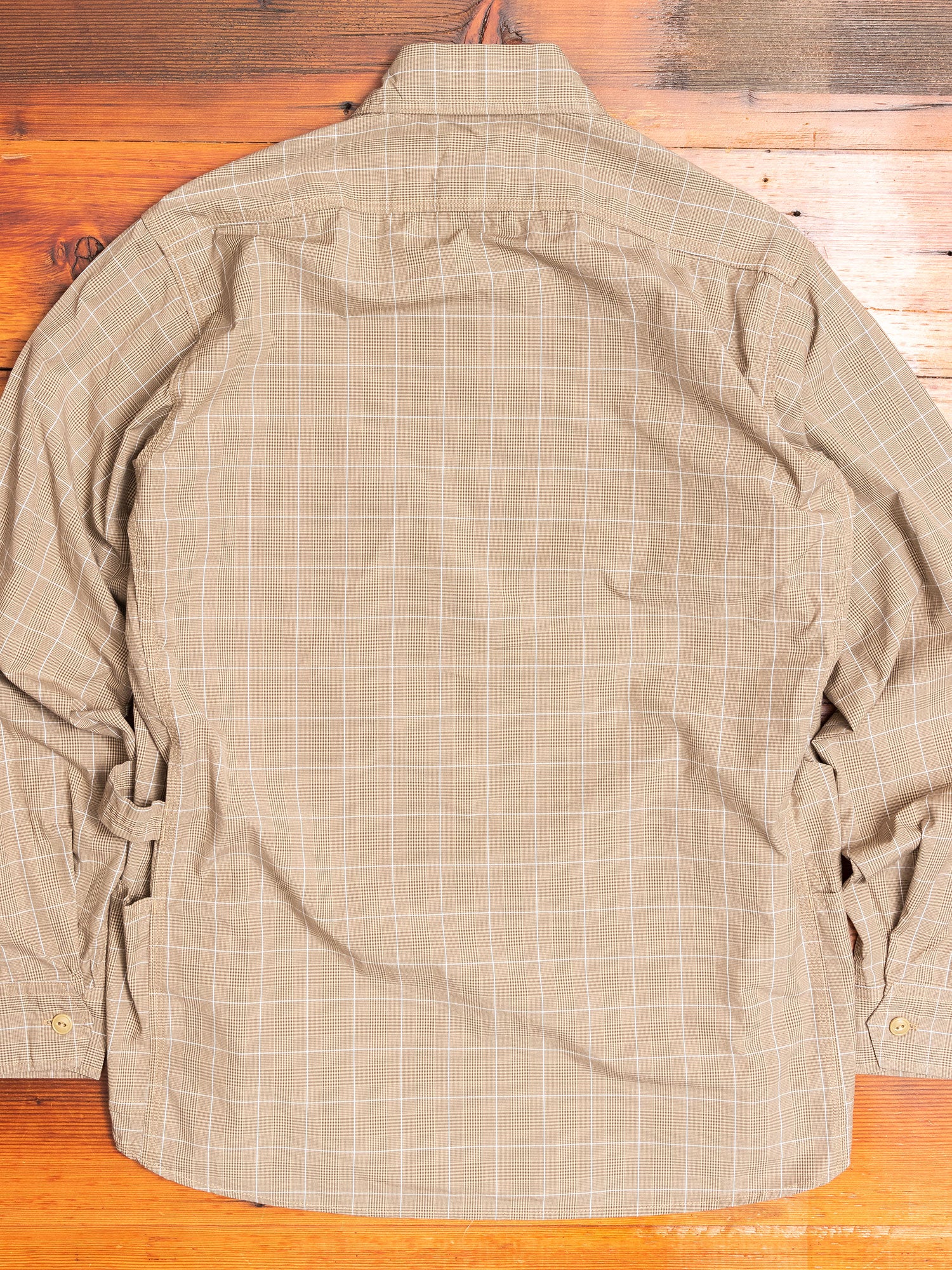 Gardener Shirt in Beige Check – Blue Owl Workshop