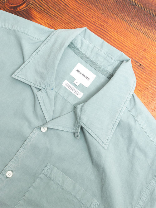 Carsten Camp Shirt in Mineral Blue