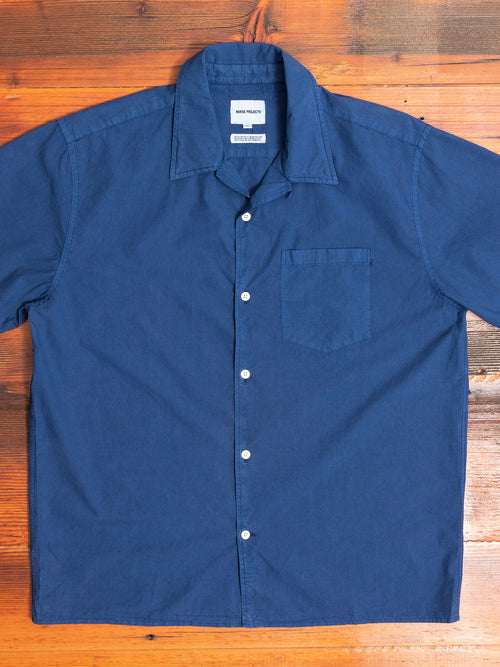 Carsten Camp Shirt in Ultra Marine