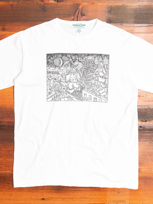 Gardening At Night T-Shirt in White