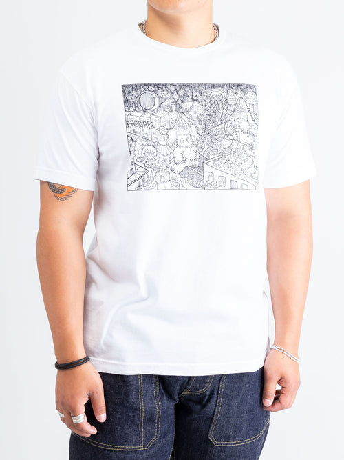 Gardening At Night T-Shirt in White