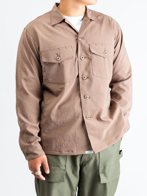 Stretch Gardener Half Shirt in Beige