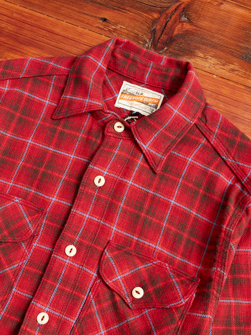 Wells Work Shirt in Rust Plaid