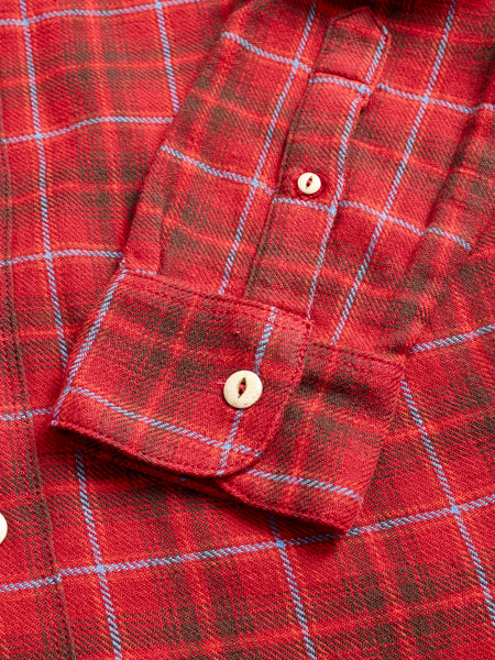 Wells Work Shirt in Rust Plaid – Blue Owl Workshop