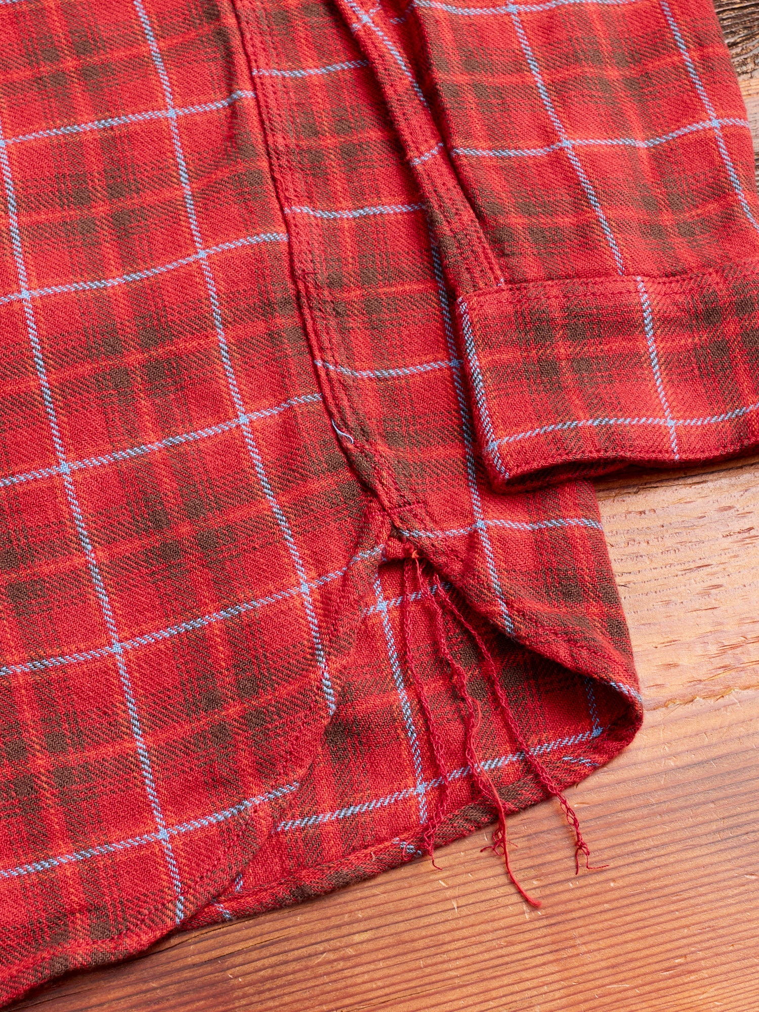 Wells Work Shirt in Rust Plaid – Blue Owl Workshop