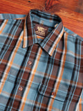 Webster Shirt in Blue Twill Check