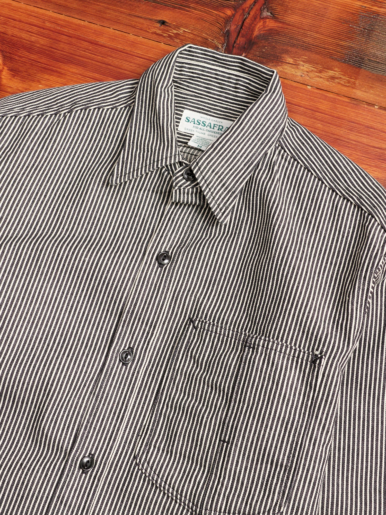 エイトジー EIGHT-G HICKORY STRIPE WORK SHIRT エイトジー EIGHT-G HICKORY STRIPE WORK SHIRT Diggin Shirt in