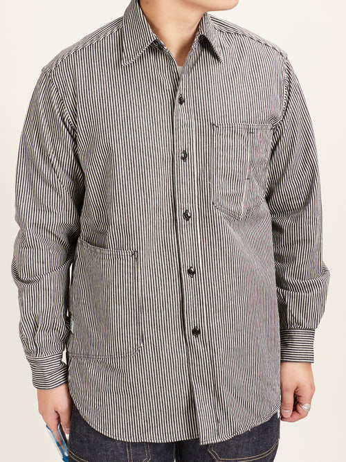 Diggin Shirt in 8oz Hickory Stripe