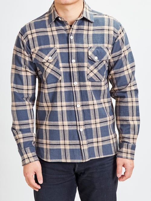 Crosscut Flannel in Slate
