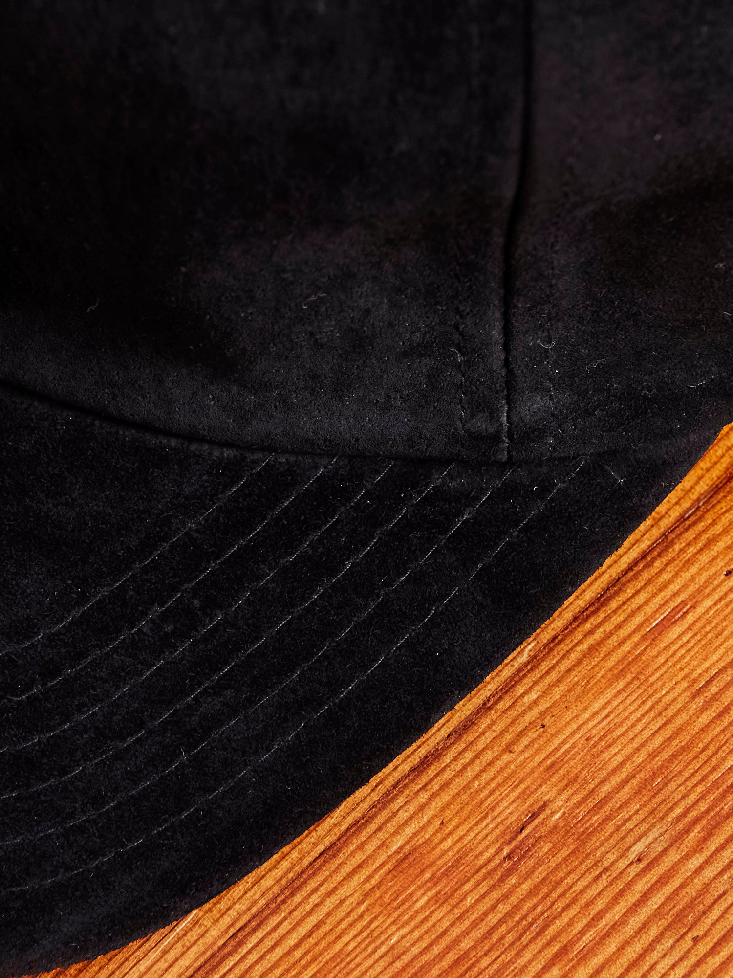 6-Panel Suede Cap in Black – Blue Owl Workshop
