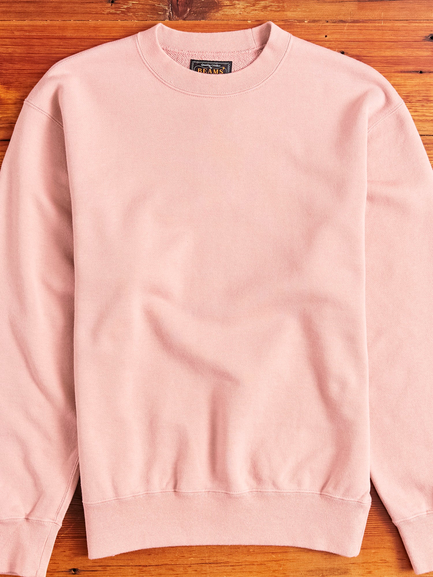 Japan-Made Fleece Crewneck in Pink – Blue Owl Workshop