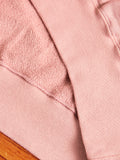 Japan-Made Fleece Hoodie in Pink