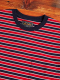 Multistripe Pocket T-Shirt in Navy