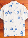 Canvas Button-Up Shirt in Blue