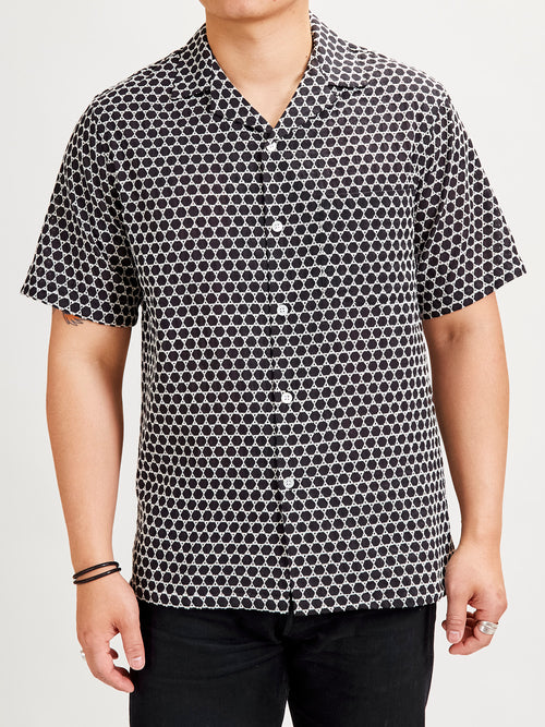 Folc Button-Up Shirt in Black