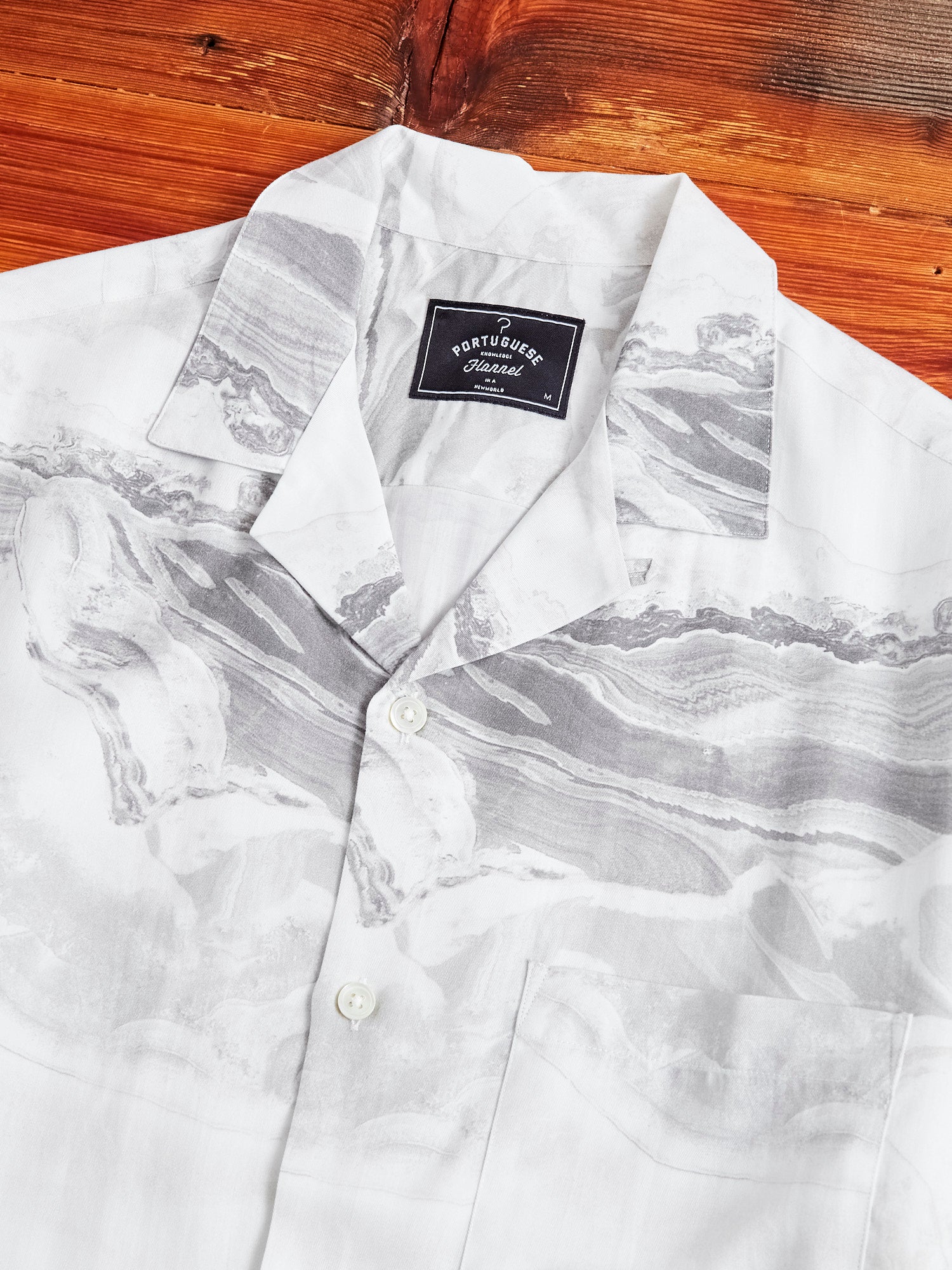 Marble Button-Up Shirt in White – Blue Owl Workshop