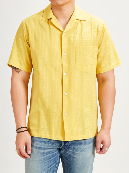 Praia Button-Up Shirt in Sunflower