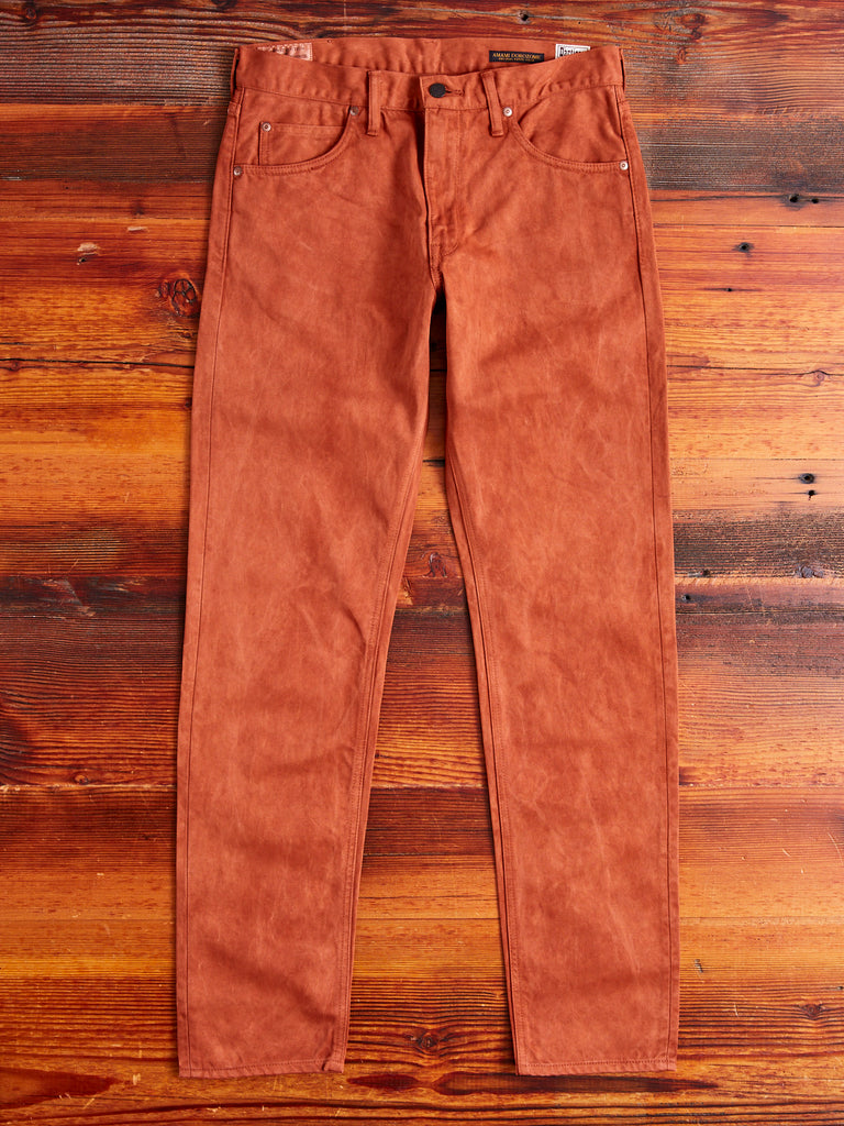 1852S "Brown" Amami Mud Dyed Easterner Jeans - Relaxed Tapered Fit