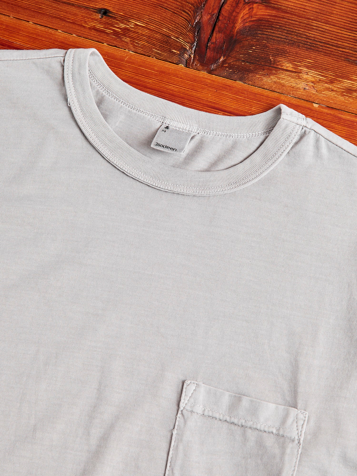 Garment Dyed Pocket T-Shirt in Ash – Blue Owl Workshop