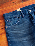 Indigo Bedford Cord Pants - High Slim Fit