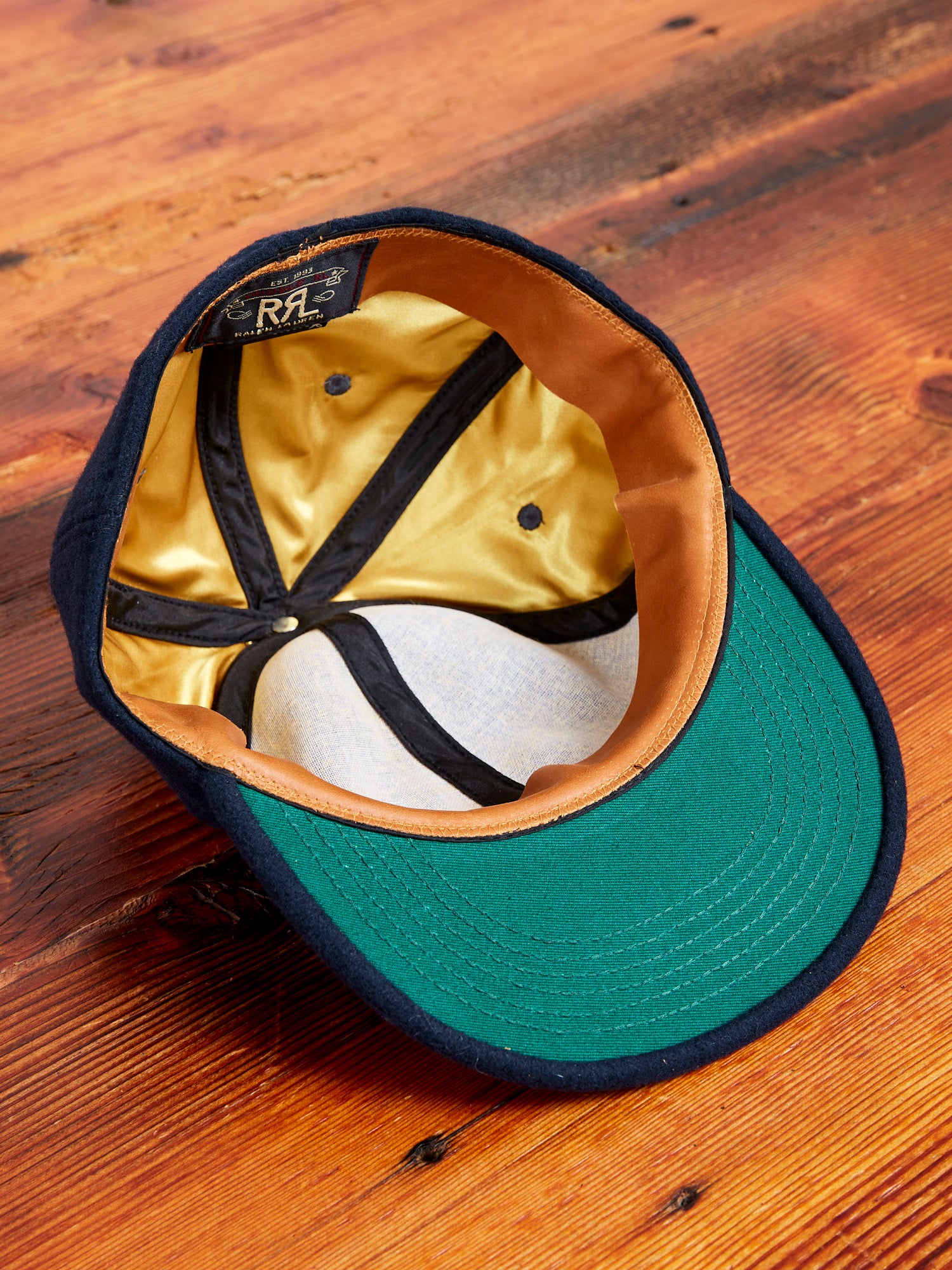 Wool Logo Fitted Cap in Navy – Blue Owl Workshop