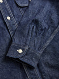 "Samurai Cotton" 10oz Denim Work Shirt in Indigo