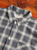 Ombre Nel Checked Flannel Shirt in Black