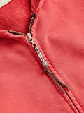 Special Finish Zip Hoodie in Red
