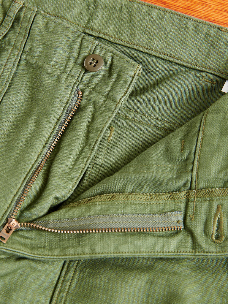 Slim Fatigue Pants in Army Blue Owl