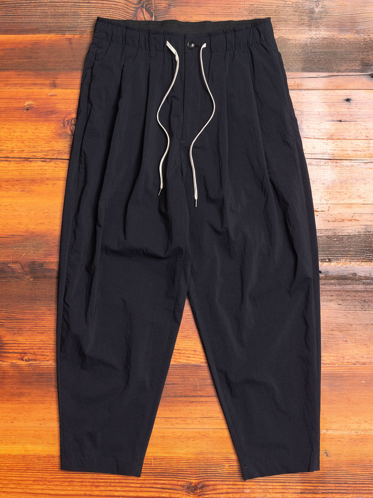 Nylon Sarouel Pants in Black