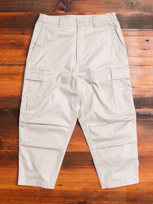 Cropped Cargo Pants in Stone