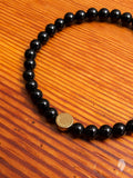 Gemstone Stretch Bracelet in Black Onyx