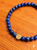 Gemstone Stretch Bracelet in Lapis Lazuli