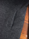 Woven Gradient Chesterfield Coat in Black