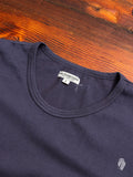 Tube Knit Pocket T-Shirt in Moon Blue