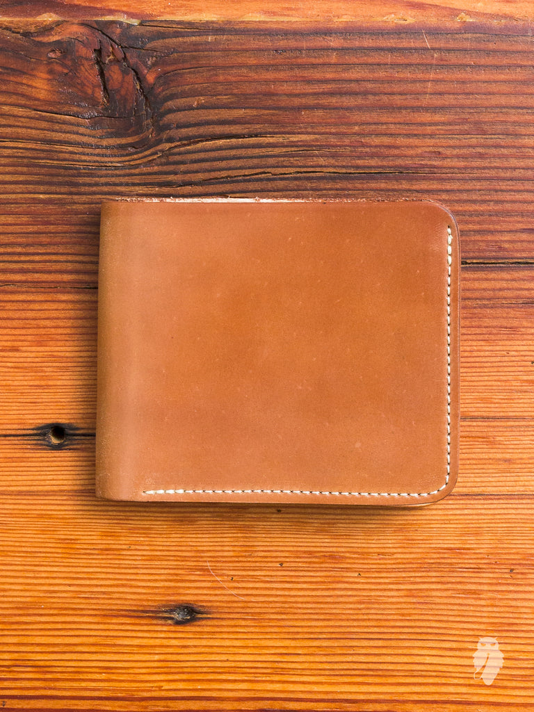 Shell Cordovan Bifold Wallet in Natural
