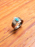 Pherrow's x Peace Turquoise Ring in Silver