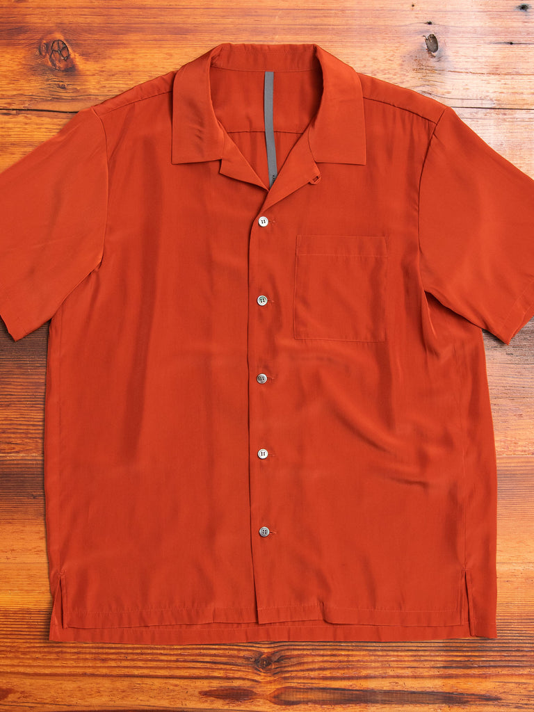 Tailored Hawaiian Shirt in Luminous Orange