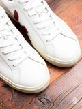Esplar Sneaker in Extra White Marsala